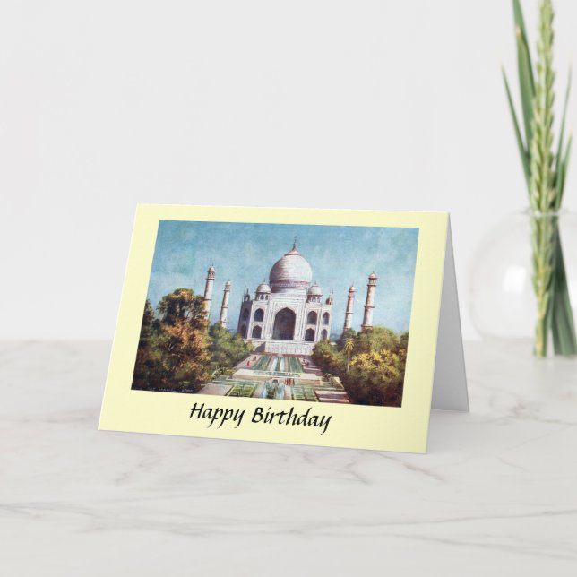 Birthday Card - Taj Mahal, Agra, India (Front)