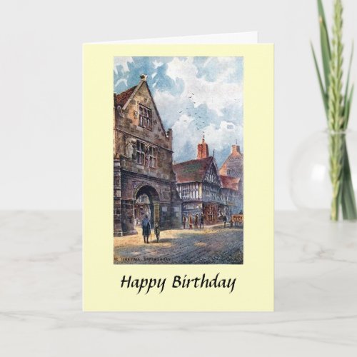 Birthday Card _ Town Hall Shrewsbury Shropshire