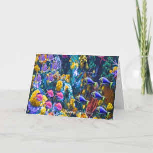 Birthday Card Tropical Fish