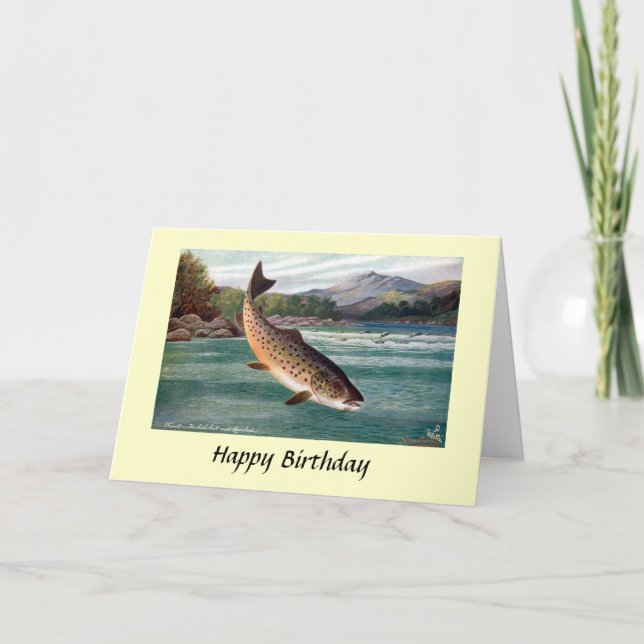 Birthday Card - Trout (Front)