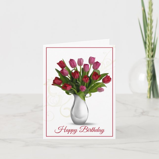Birthday Card -Tulips (Front)