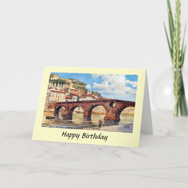 Birthday Card - Verona, Italy (Front)