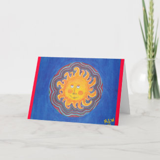 Birthday Card - vibrant sunshine
