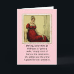 Birthday Card Vintage Ackerman Lady Humor<br><div class="desc">Vintage Ackerman 1800's fashion woman reminder for your friend that started days are celebrations about them,  not a time to feel sad about them. Original concept by Angela Castillo.</div>