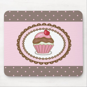 Birthday card with cupcake mouse pad