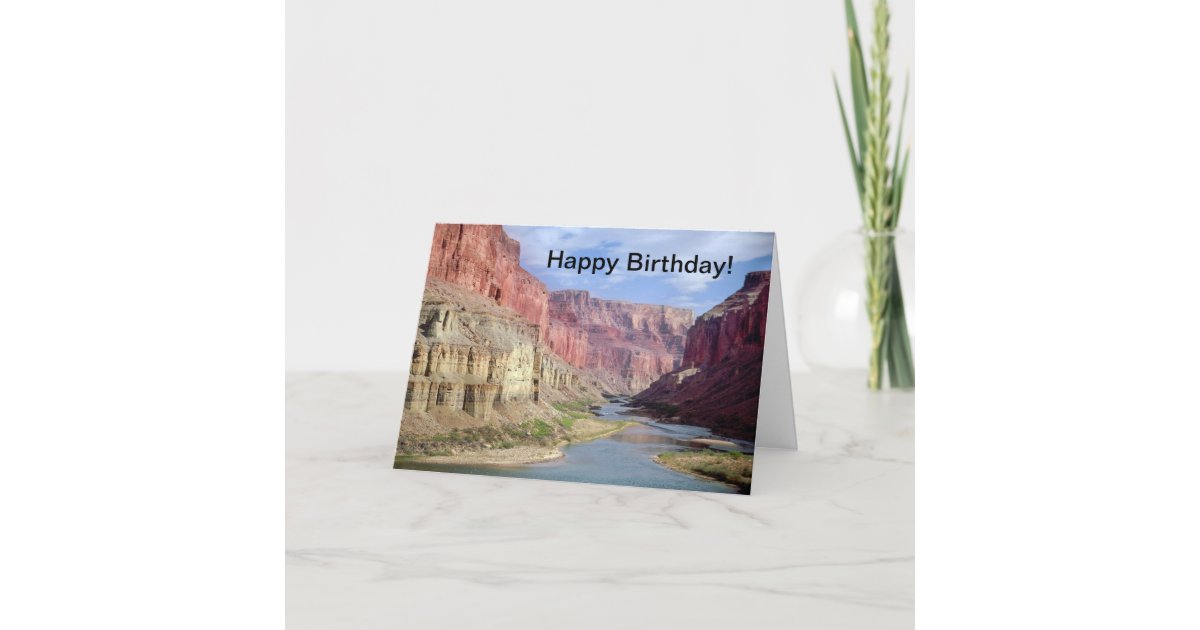 Birthday card with Grand Canyon joke | Zazzle.com