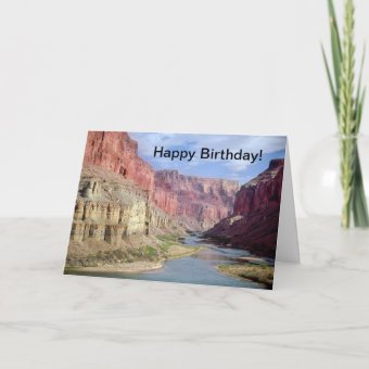 Birthday card with Grand Canyon joke | Zazzle