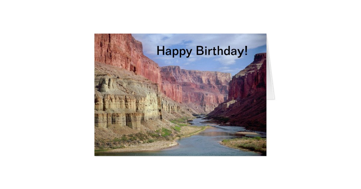 Birthday card with Grand Canyon joke | Zazzle