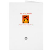 Birthday card with repeating text (Back)