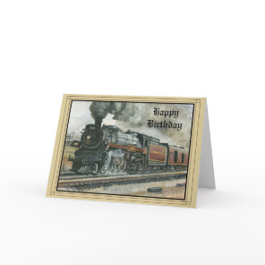 Birthday Card with Train