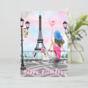 Paris Birthday Card Digital Download – JazzyLovesParis