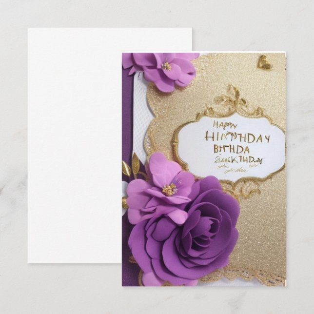 birthday cards  (Front/Back)