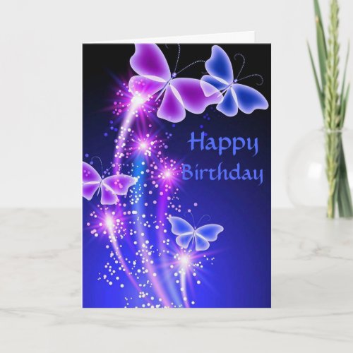 Birthday Cards Butterfly Kisses Card