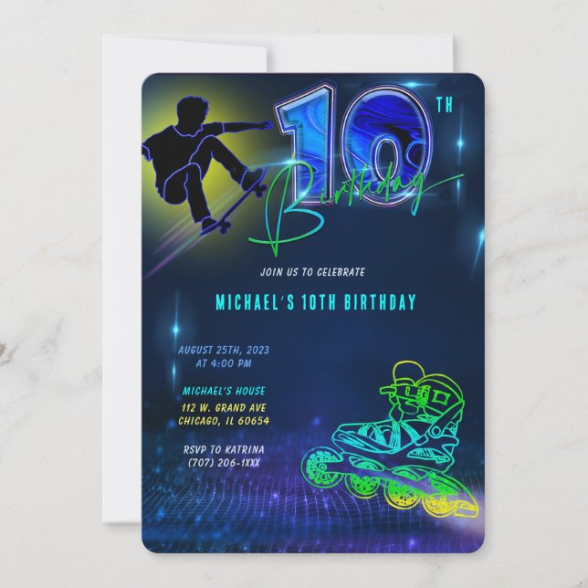 Birthday Cards for 10 year old Boys (Front)