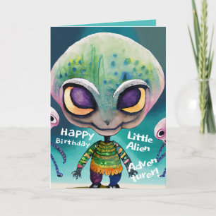 Birthday Cards for Kids Who Love The aliens most