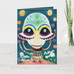 Birthday Cards for Kids Who Love The aliens most