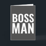 BIRTHDAY CARDS FOR THE BOSS! BOSS MAN<br><div class="desc">INSIDE READS: PARTY LIKE A BOSS. HAPPY BIRTHDAY!</div>