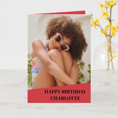 Birthday Cards Simple Personalized Photo Gift