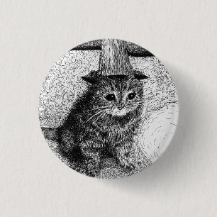 Birthday Cat Button