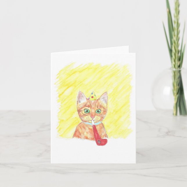 Birthday Cat Card (Front)