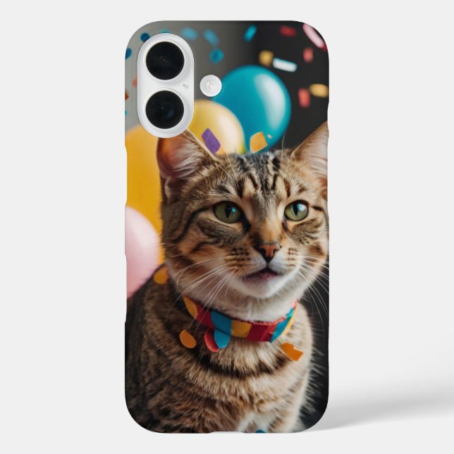 Birthday Cat Case-Mate iPhone Case (Back)