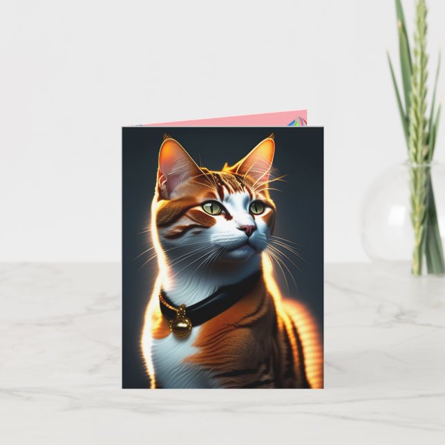 Birthday Cat Mom World's Best Ever Pet Photo Card (Front)
