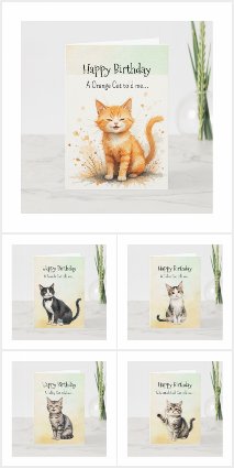 Birthday Cats Personality Spirit Series