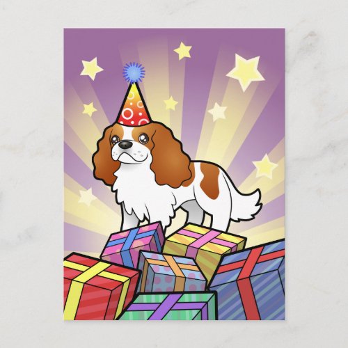 Birthday Cavalier King Charles Spaniel Postcard