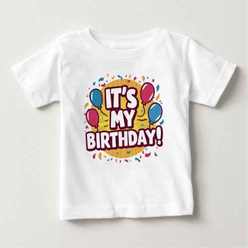 Birthday Celebration Baby Fine Jersey T_Shirt