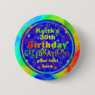 Birthday Celebration Buttons
