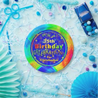 Birthday Celebration Fireworks Party Custom
