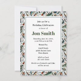Birthday Celebration for Fisherman Party Invitation