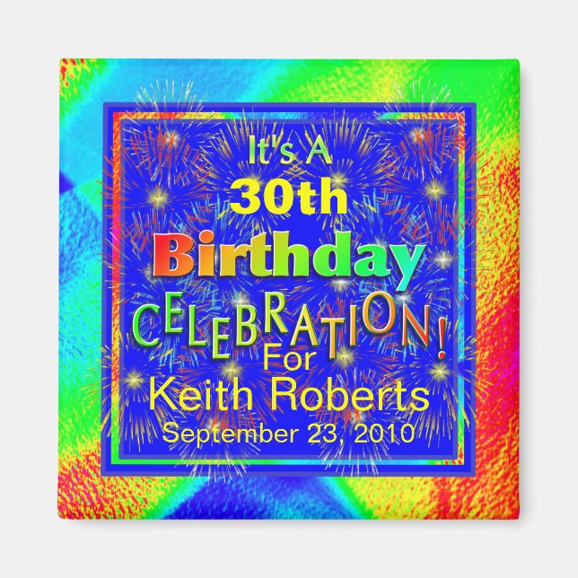 Birthday Celebration Magnets (Front)