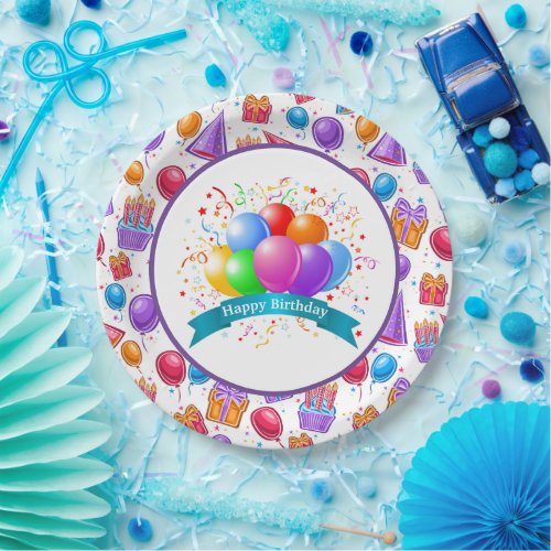 Birthday Celebration Paper Plates