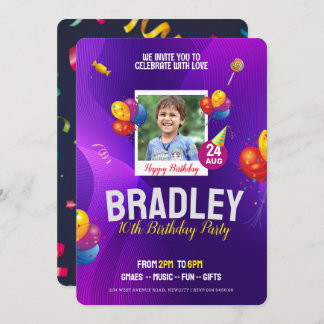 Birthday Celebration Party Invitation Template