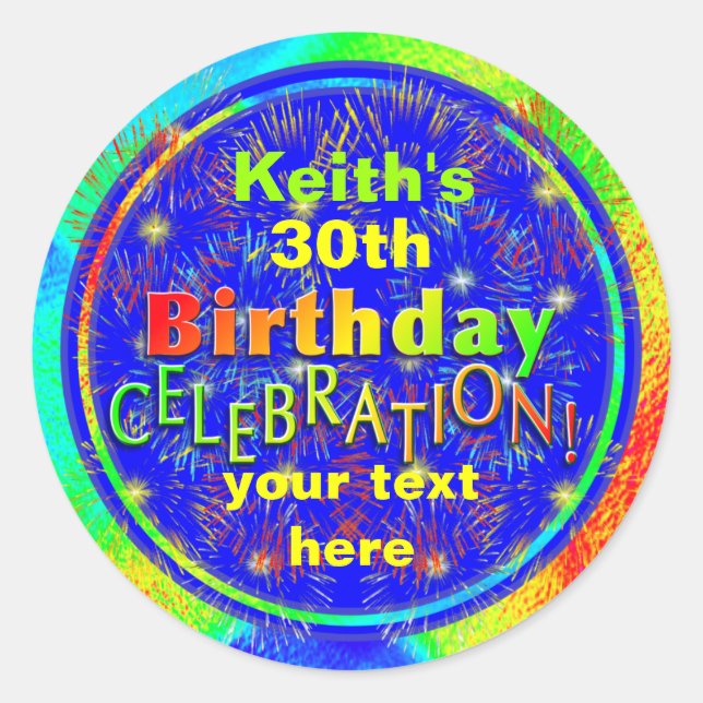 Birthday Celebration Stickers (Front)