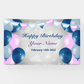 Birthday Celebration Vinyl Banner, 3' x 5' Banner