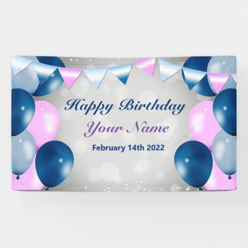 Birthday Celebration Vinyl Banner 3 x 5 Banner