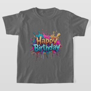 Birthday Cheer – Colorful Happy Birthday T-Shirts