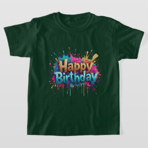 Birthday Cheer – Colorful Happy Birthday T-Shirts