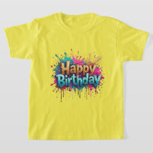 Birthday Cheer – Colorful Happy Birthday T-Shirts