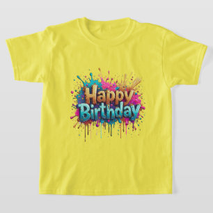 Birthday Cheer – Colorful Happy Birthday T-Shirts