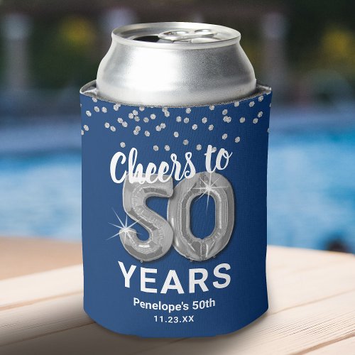 Birthday Cheers to 50 Years Can Cooler