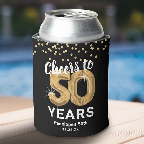 Birthday Cheers to 50 Years Can Cooler
