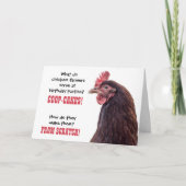 Birthday Chicken Jokes with Hen Photo Card | Zazzle
