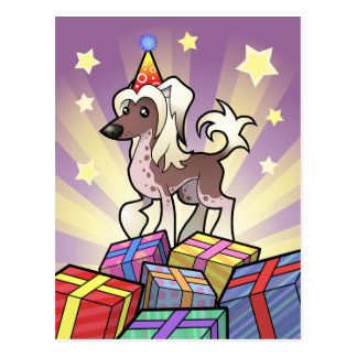 Chinese Crested Birthday Postcards | Zazzle