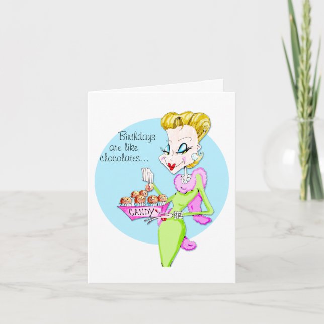 Birthday/Chocolate & Birthdays card (Front)