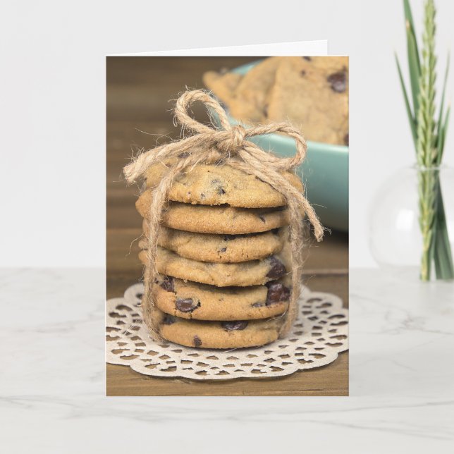 birthday chocolate chip cookies card (Front)