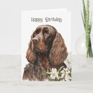 Birthday Chocolate Cocker Spaniel Card
