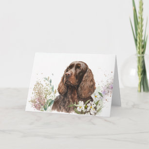 Birthday Chocolate Cocker Spaniel Card
